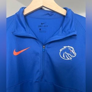 NIKE -  DRI-FIT - SIZE SMALL - BOISE STATE - 1/4 ZIP WOMENS PULLOVER